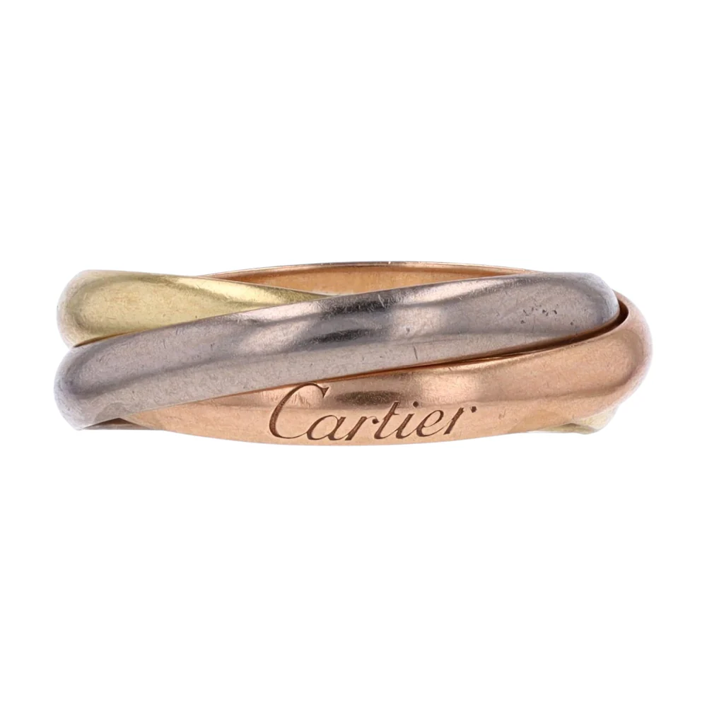 18K Tri-Tone Gold Band Ring
