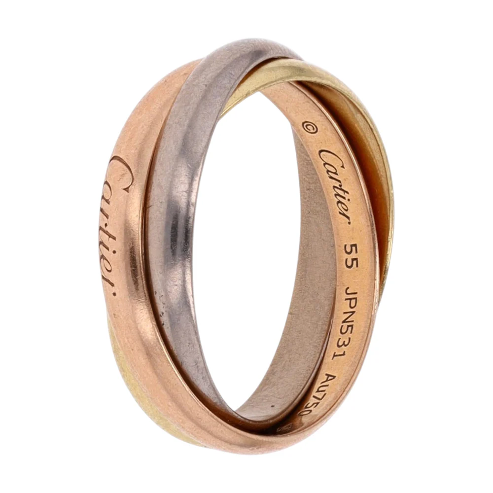 18K Tri-Tone Gold Band Ring - Image 3