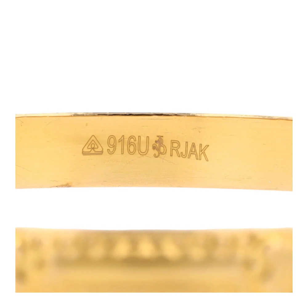 22K Sterling Silver Bangle Bracelet - Image 3