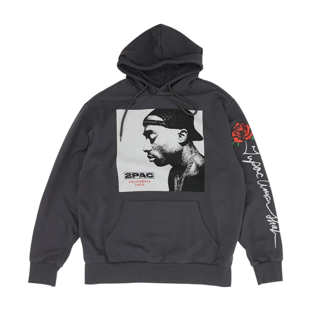 Gray Graphic Hoodie Pullover