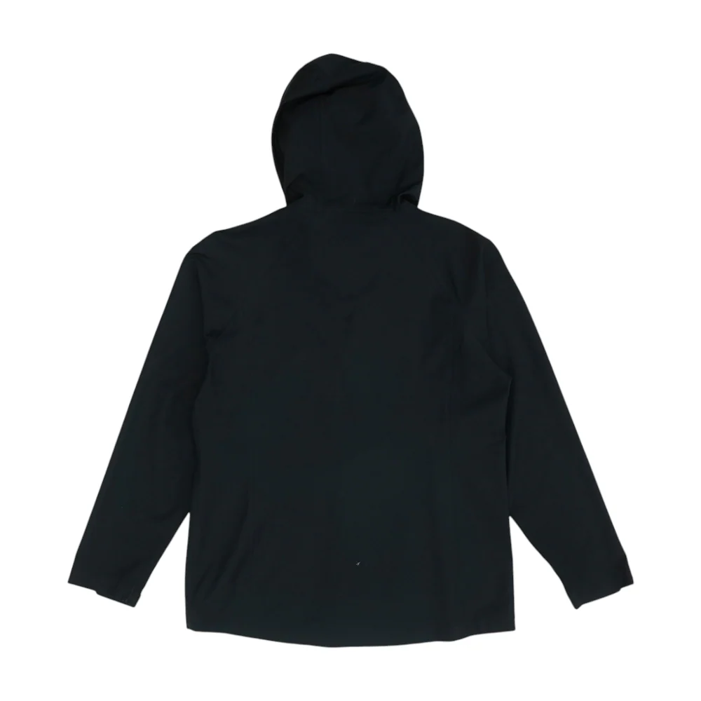 Black Solid Rain Jacket - Image 2