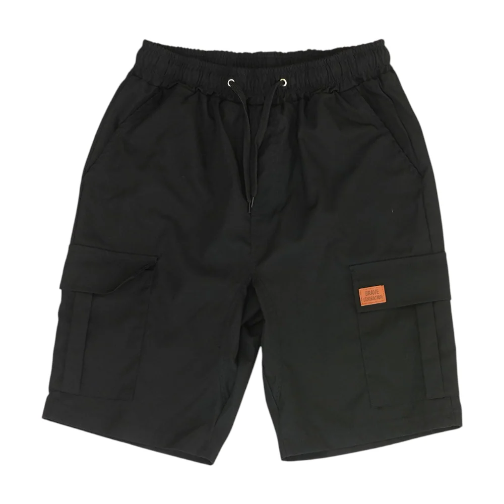 Black 5-Pocket Shorts