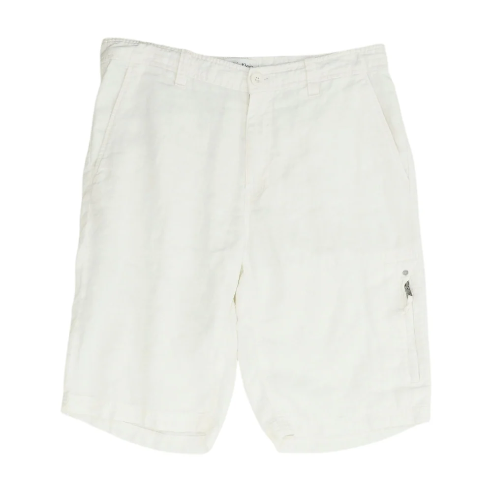 White 5-Pocket Shorts