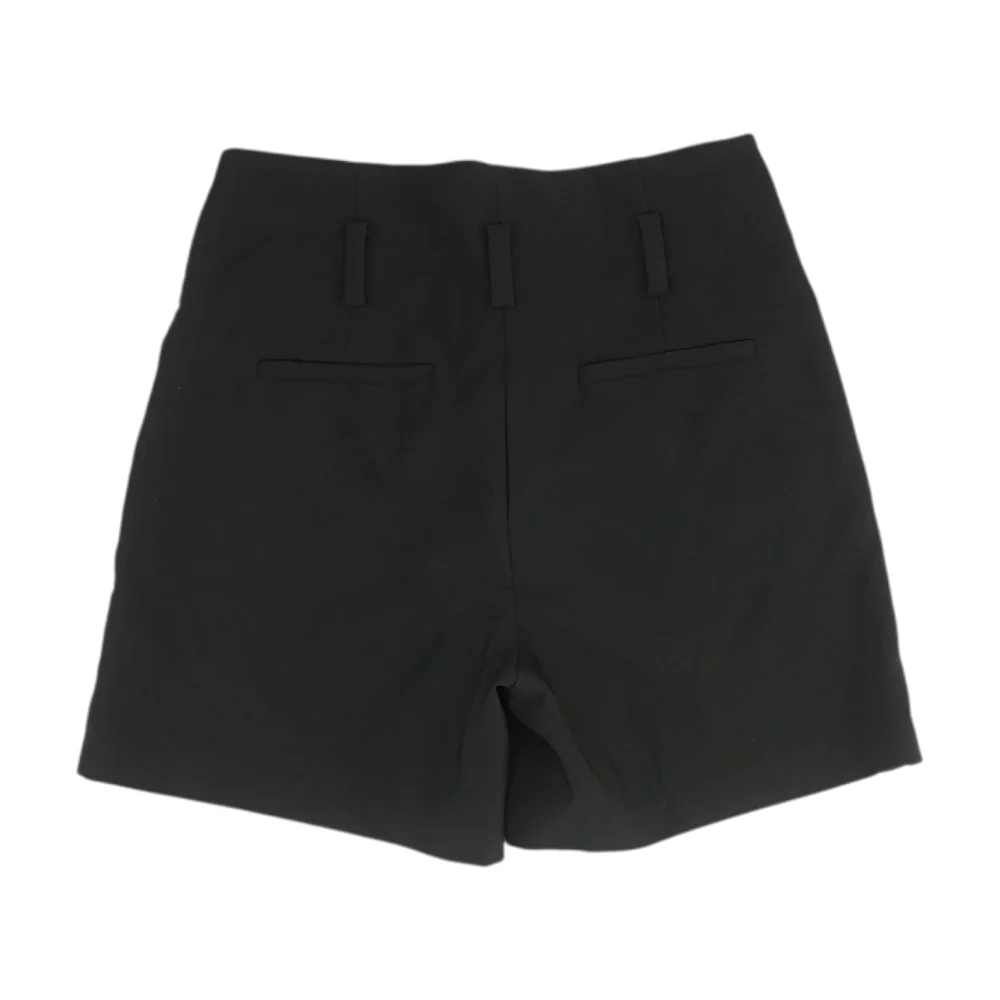 Black Solid Chino Shorts - Image 2