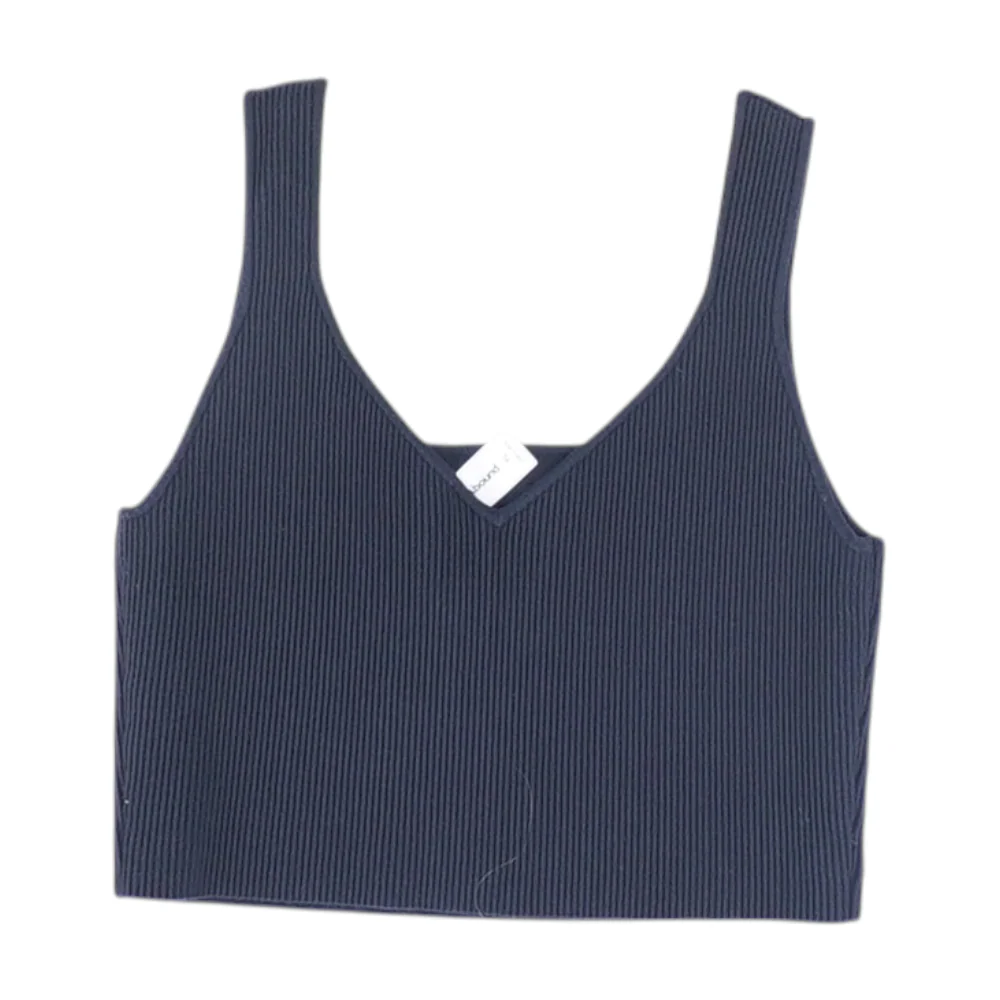 Black Cropped Blouse - Image 2