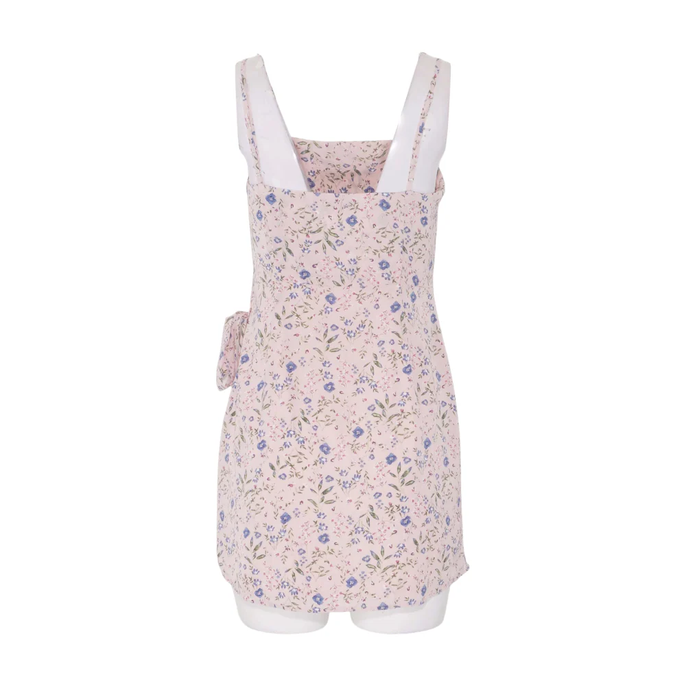 Pink Floral Mini Dress - Image 2