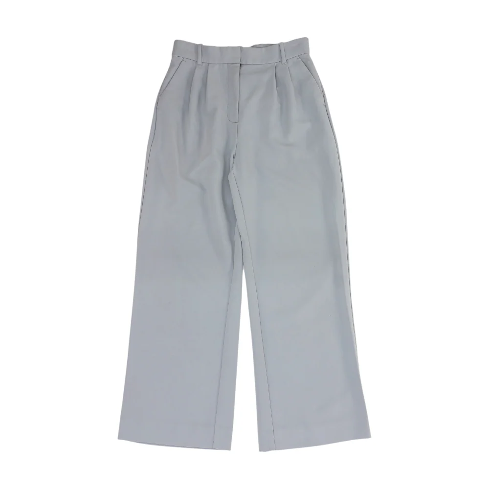 Gray Short Wide Leg Pants