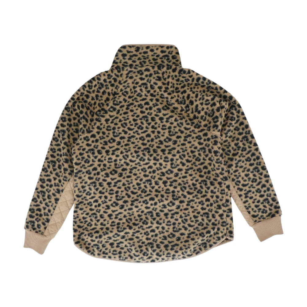 Brown Animal Print Fleece Pullover - Image 2