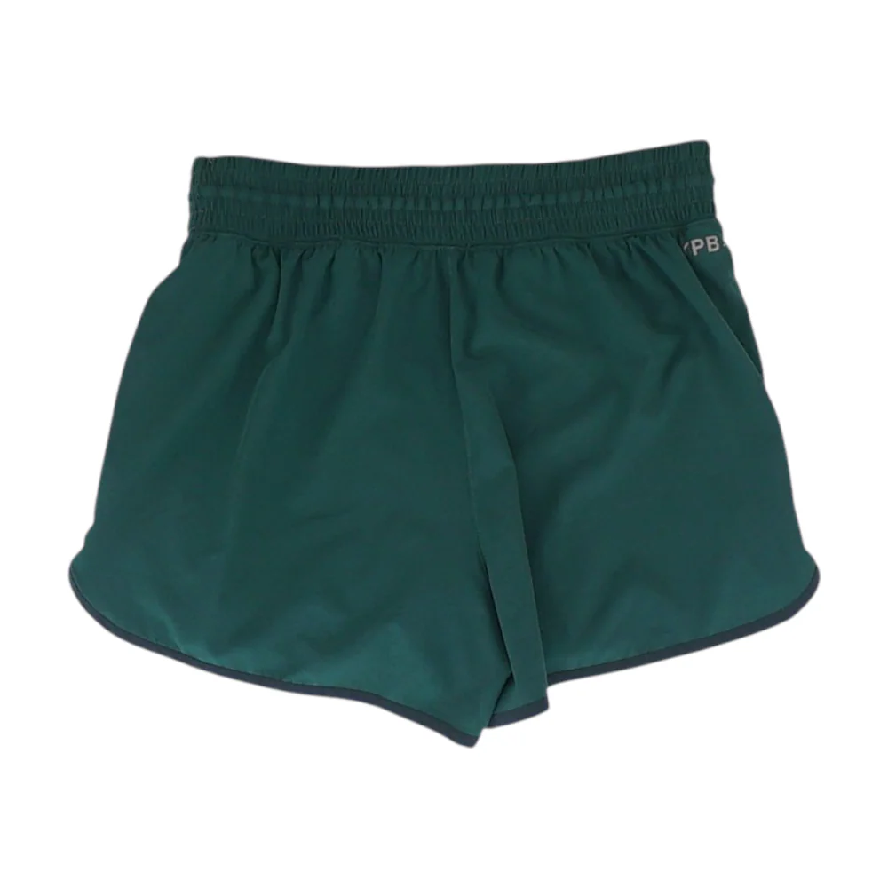 Green Solid Active Shorts - Image 2