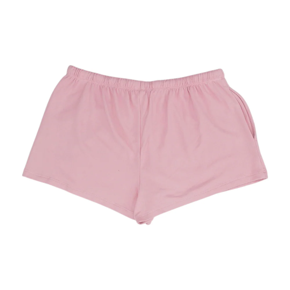Pink Solid Active Shorts - Image 2