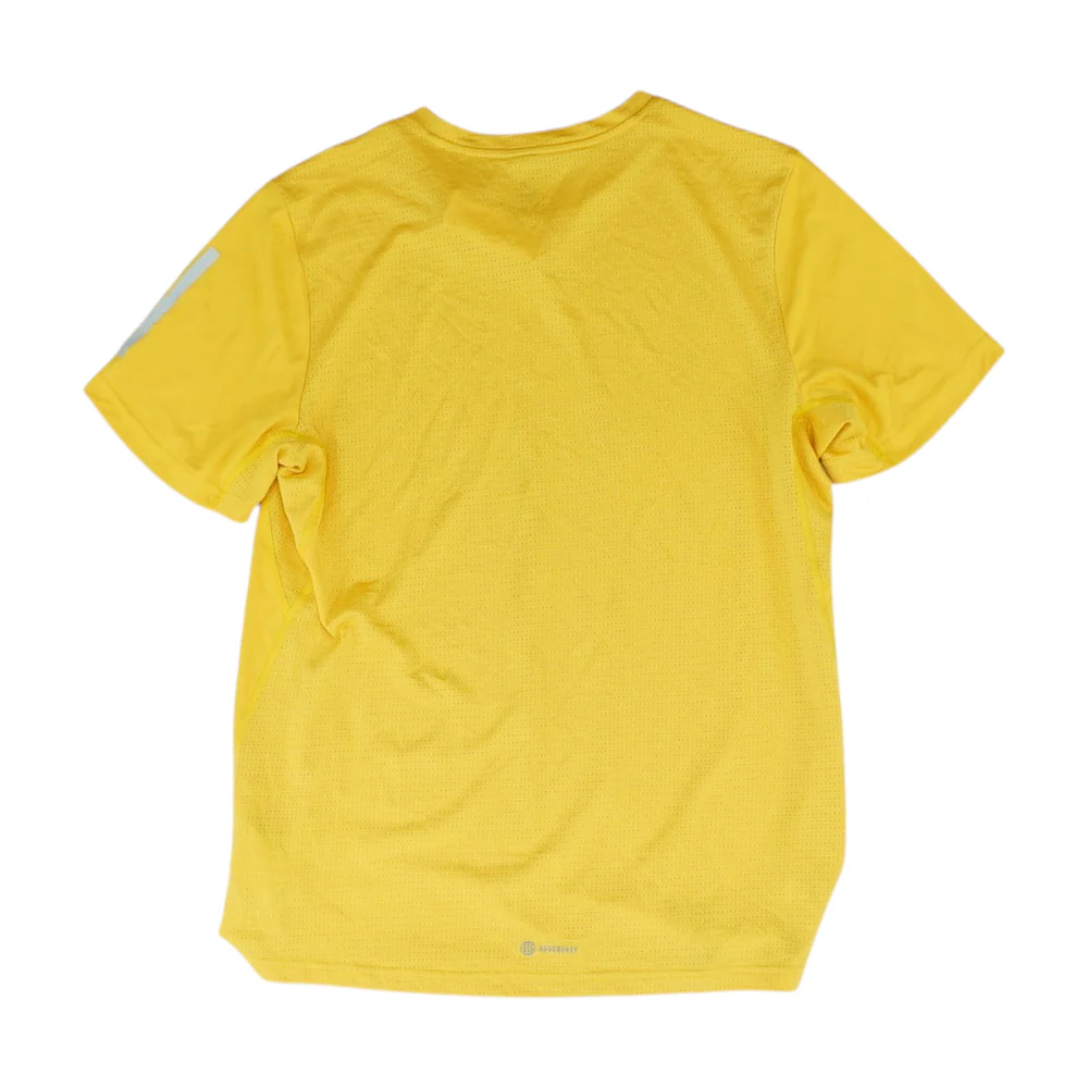 Yellow Solid Active T-Shirt - Image 2