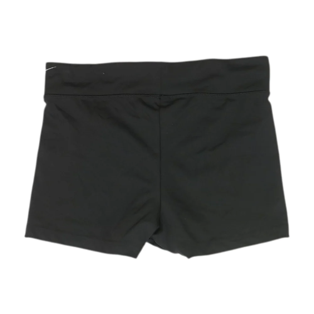 Black Solid Active Shorts - Image 2