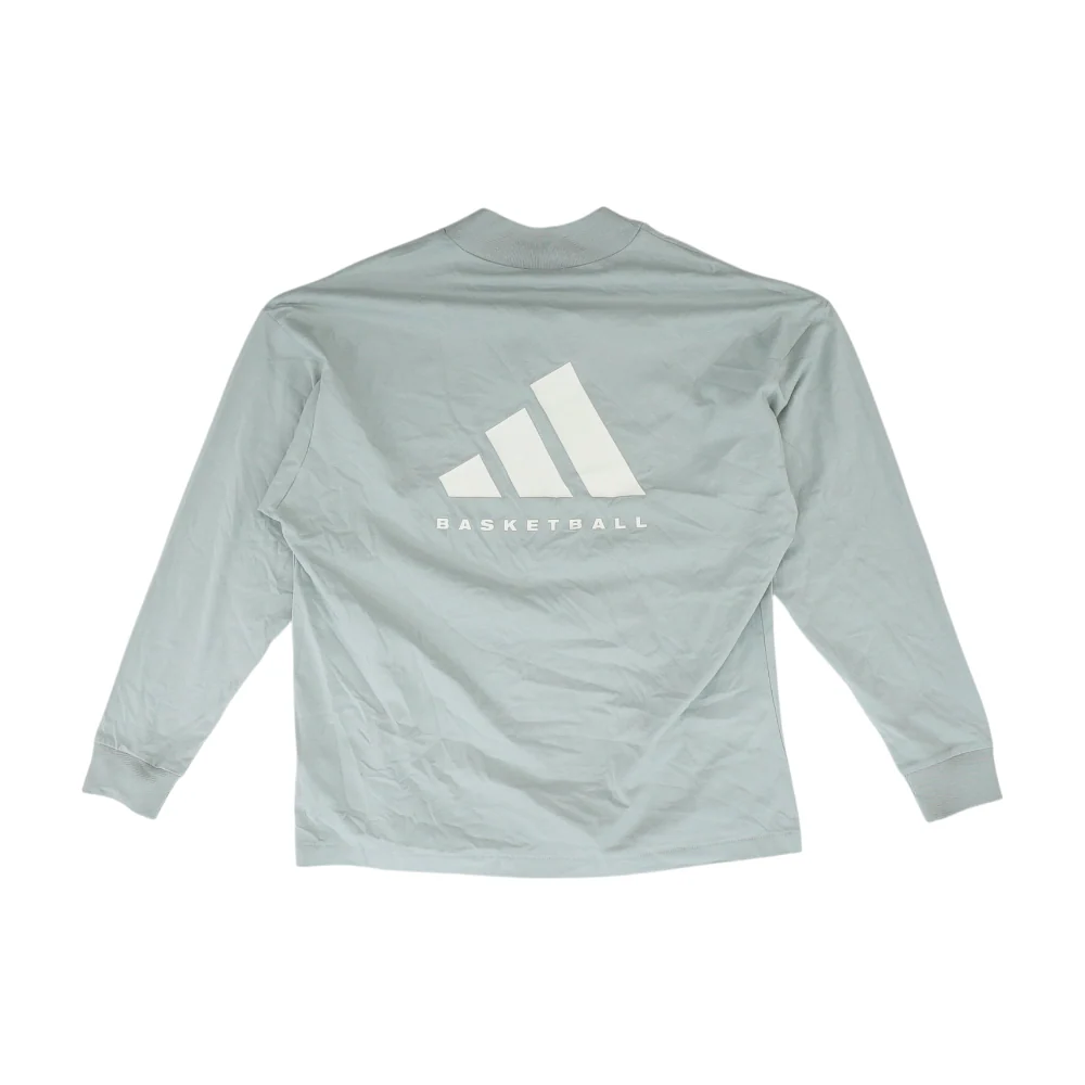 Gray Solid Active T-Shirt - Image 2