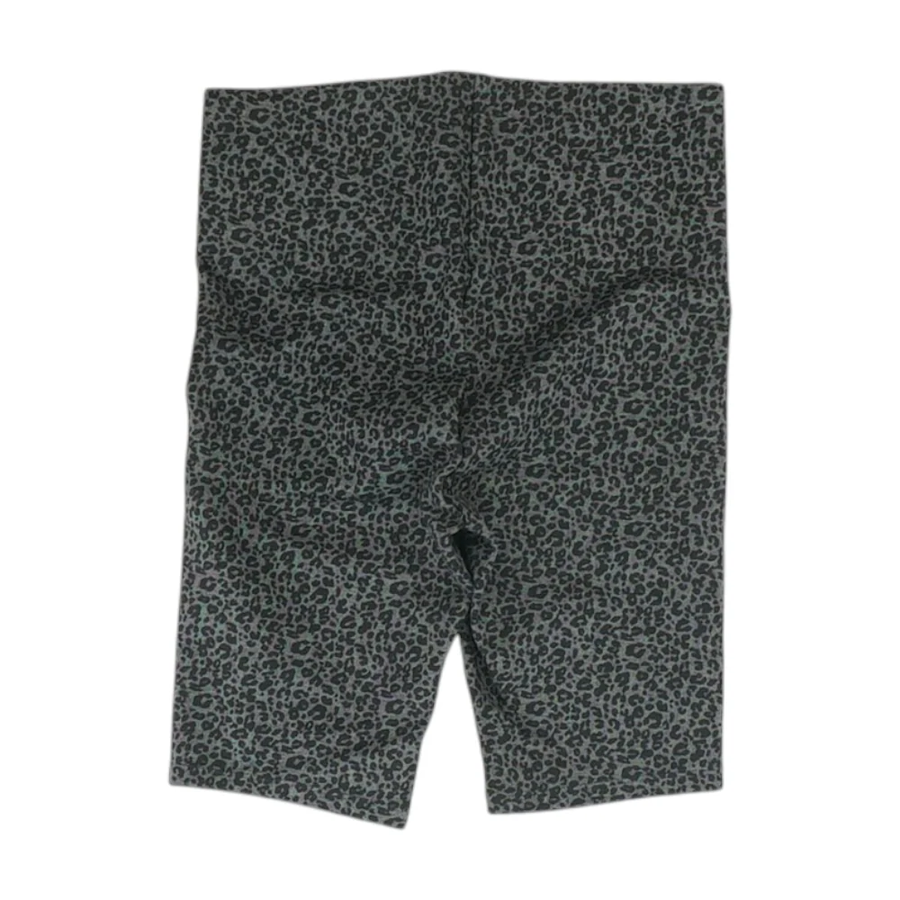 Black Animal Print Active Shorts - Image 2