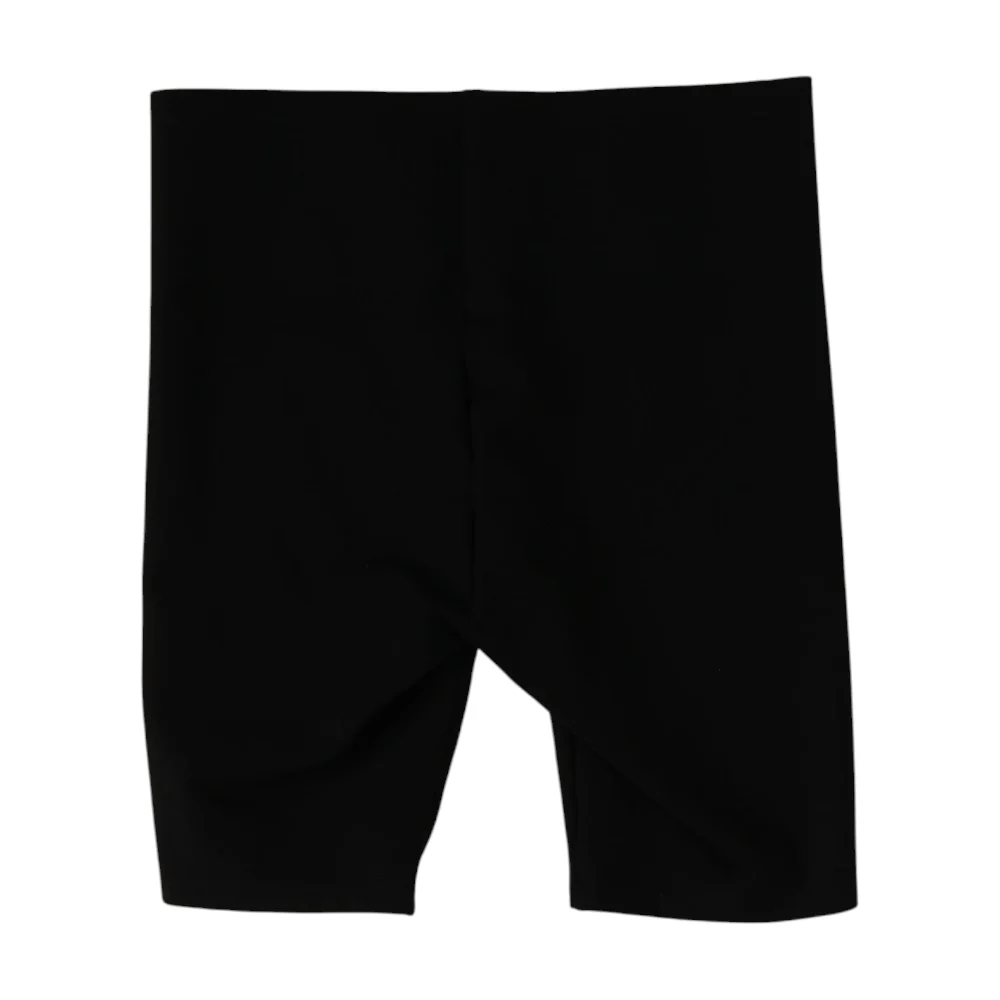 Black Solid Active Shorts - Image 2