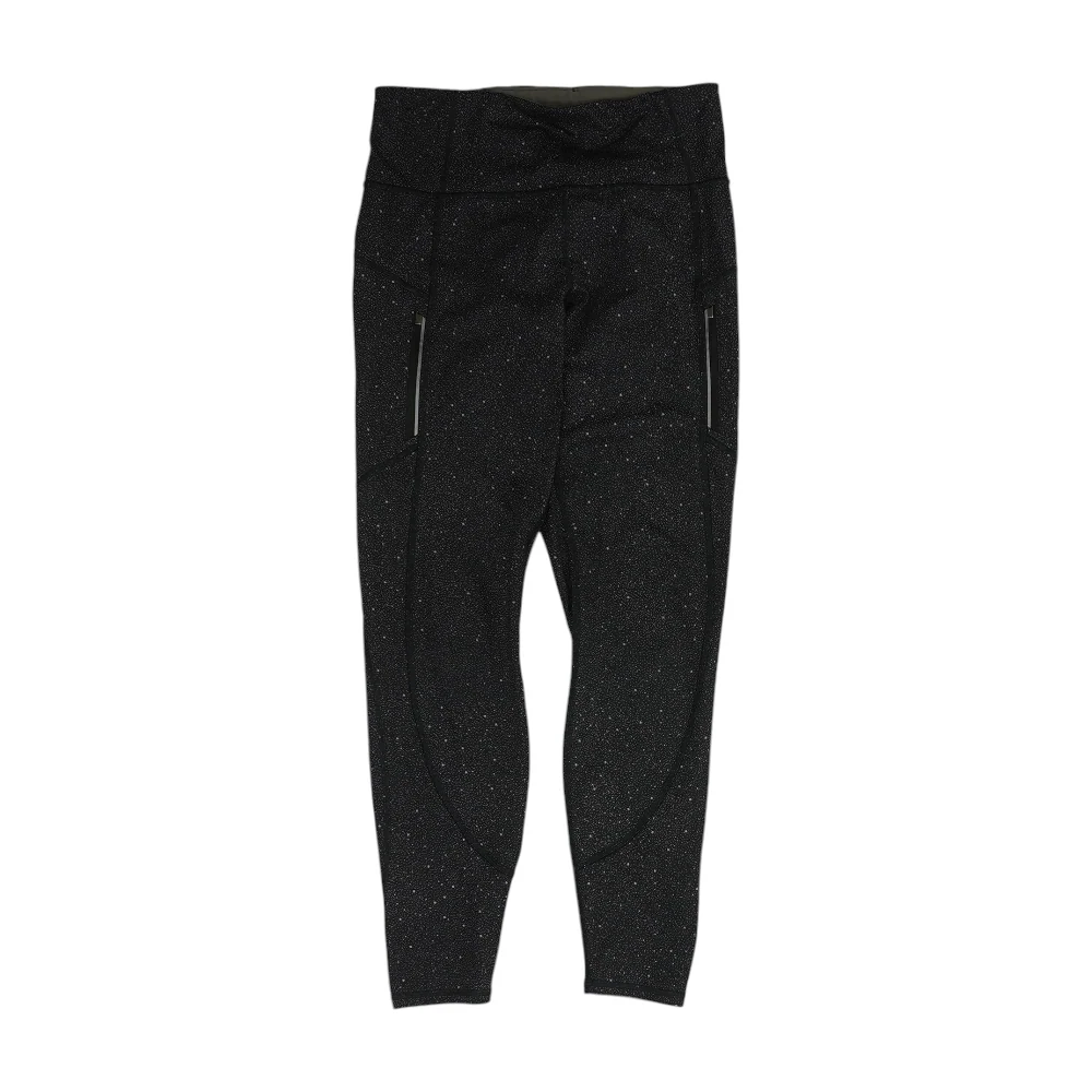 Black Polka Dot Active Leggings