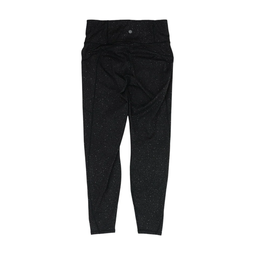Black Polka Dot Active Leggings - Image 2