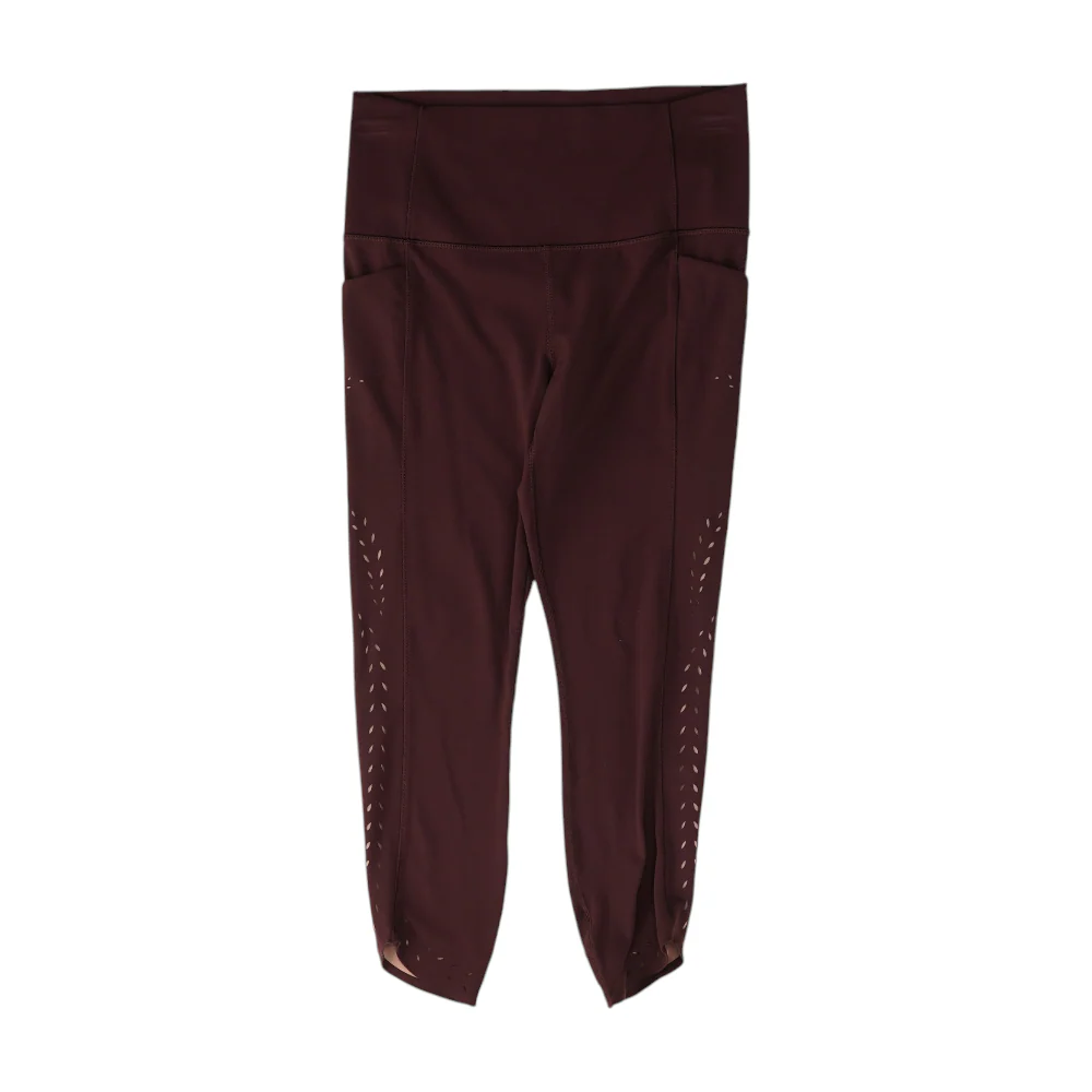 Maroon Active Leggings