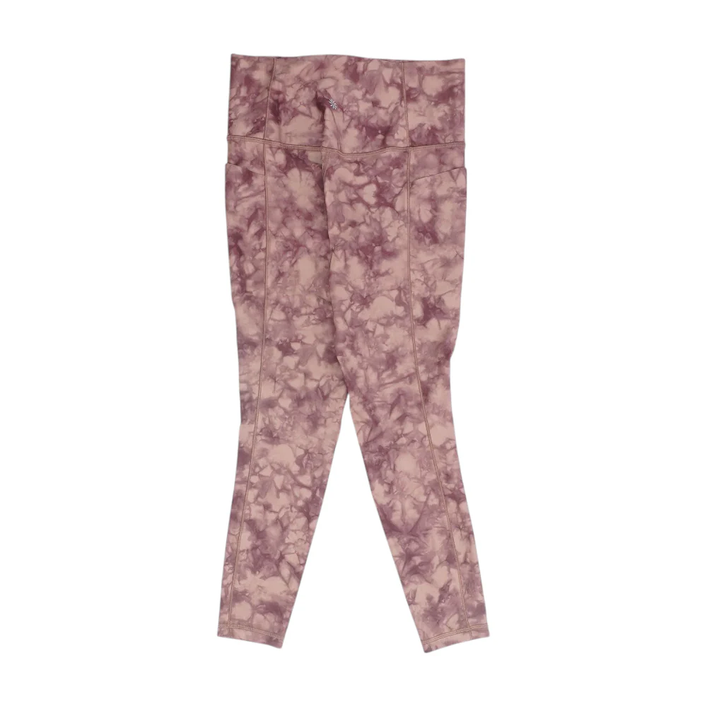 Mauve Tie-Dye Active Leggings - Image 2