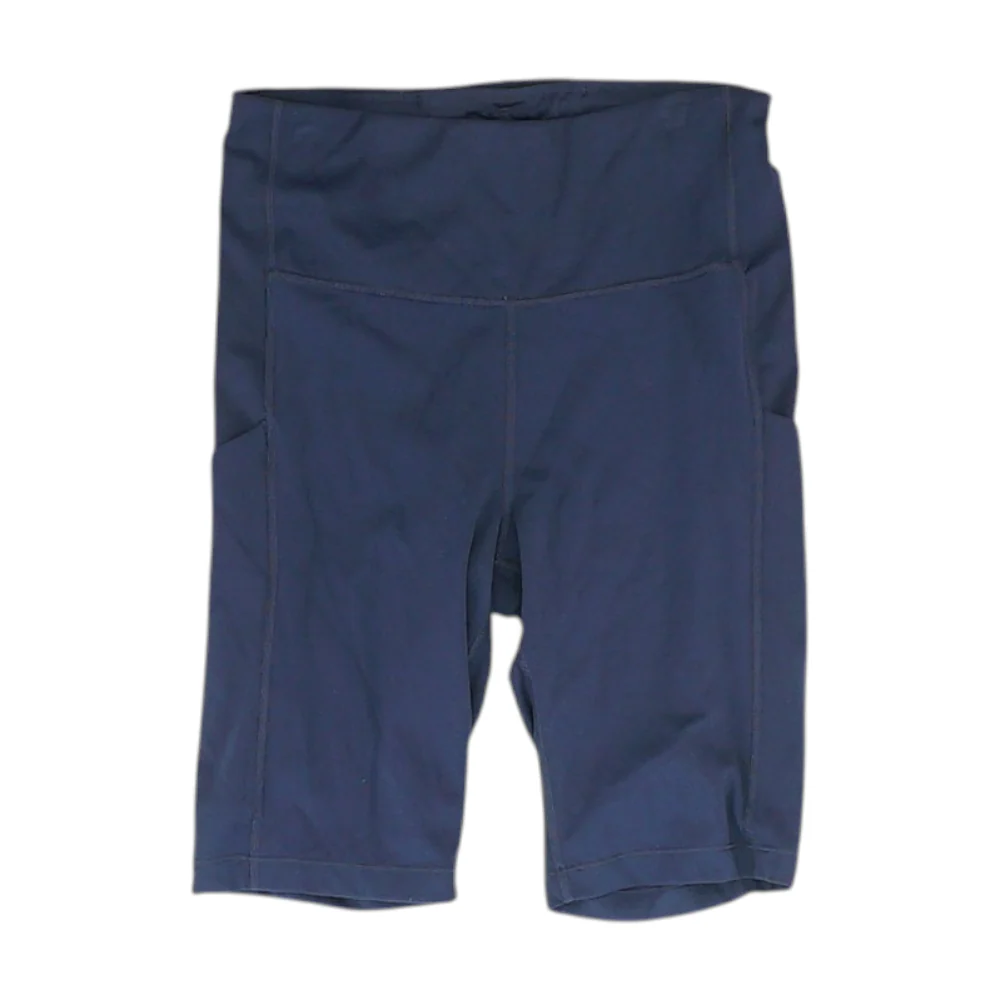 Navy Solid Active Shorts