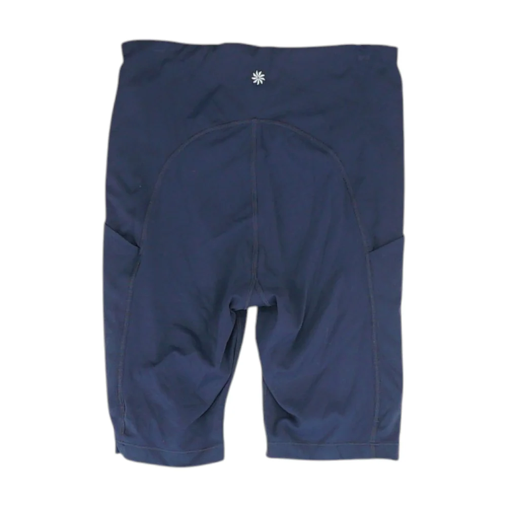 Navy Solid Active Shorts - Image 2