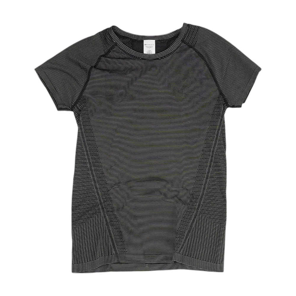 Black Striped Active T-Shirt