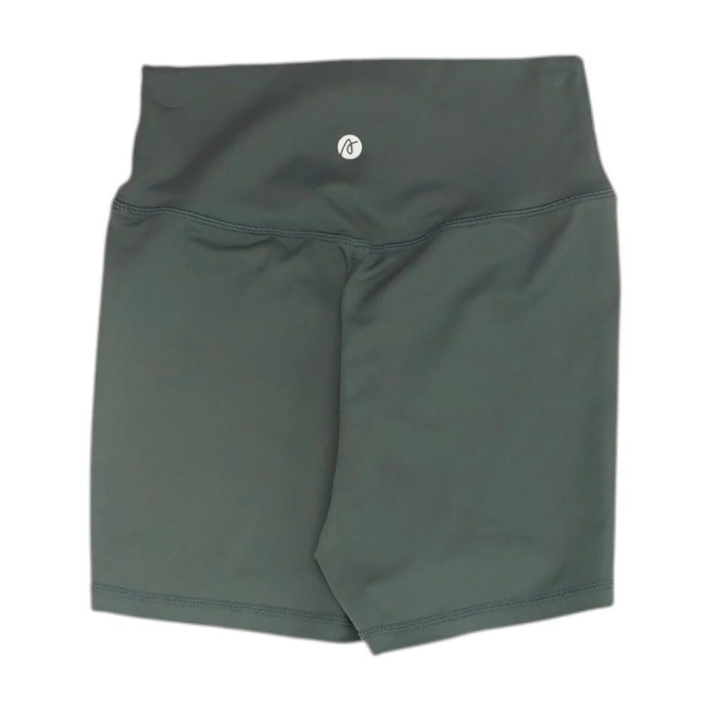 Gray Solid Active Shorts - Image 2