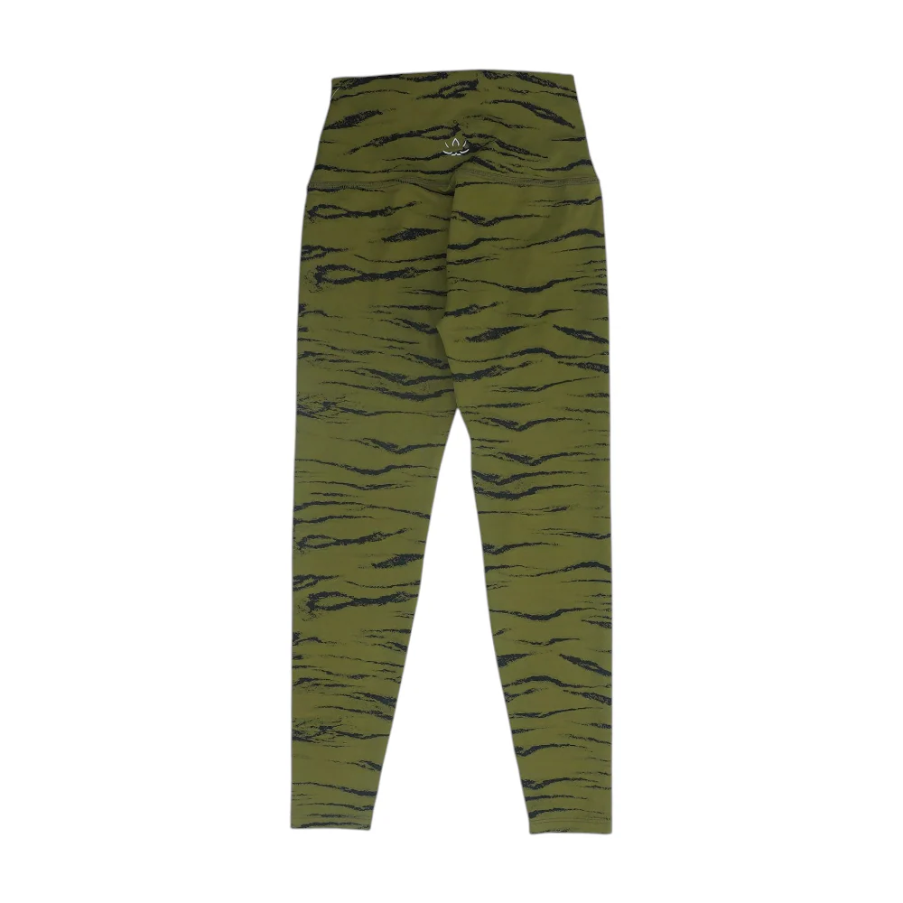 Green Animal Print Active Leggings - Image 2