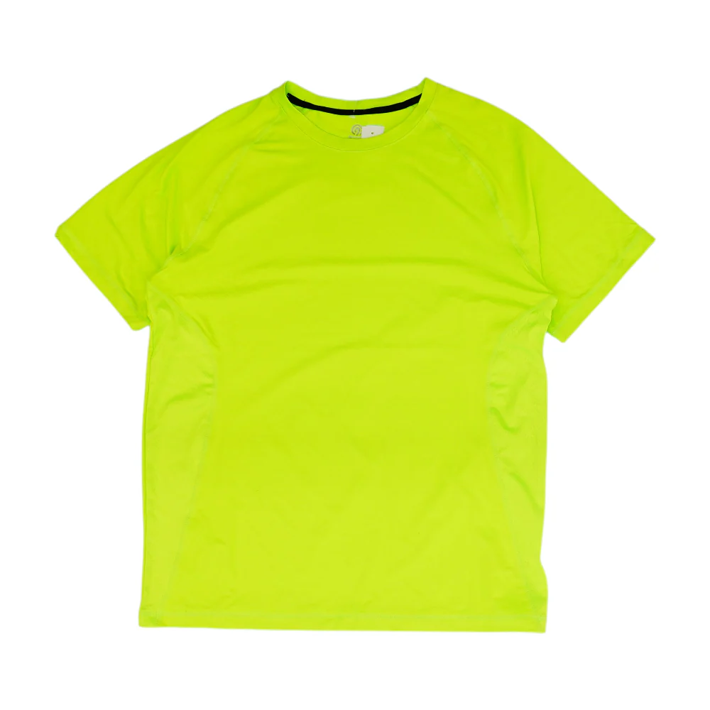 Neon Yellow Solid Active T-Shirt