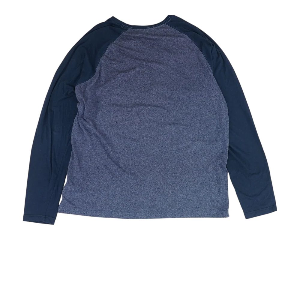 Navy Color Block Active T-Shirt - Image 2