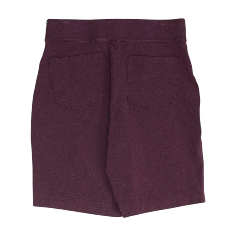 Burgundy Solid Active Shorts - Image 2
