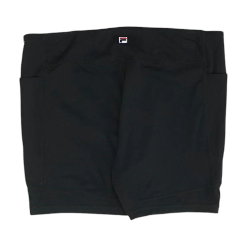Black Solid Active Shorts - Image 2
