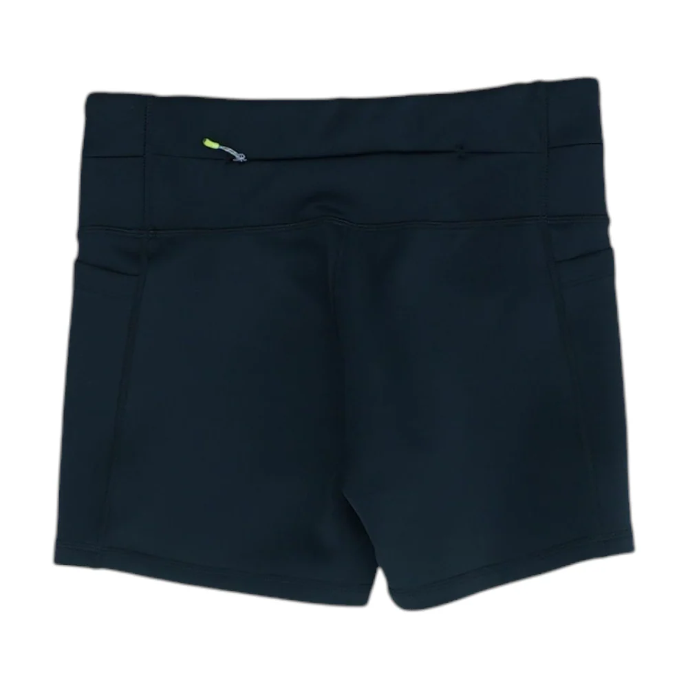 Black Solid Active Shorts - Image 2