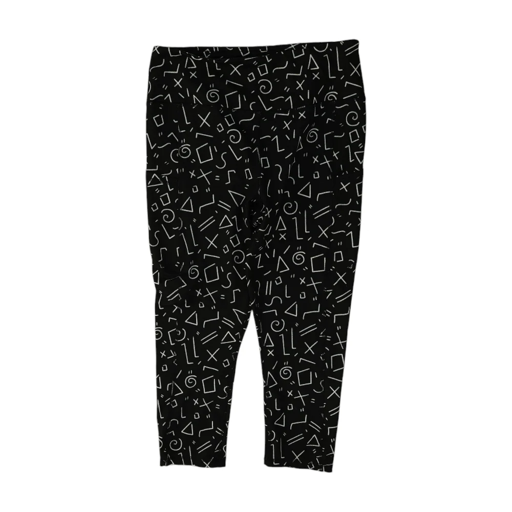 Black Graphic Active Leggings