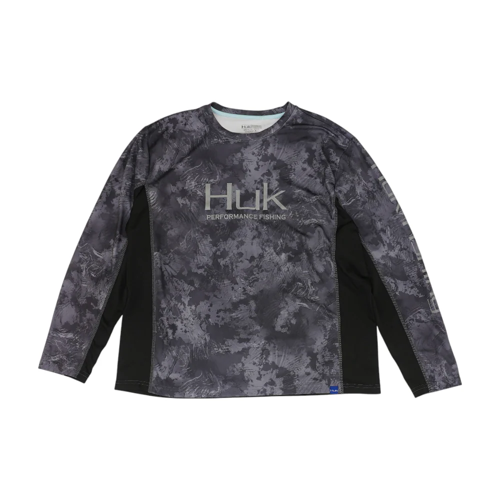 Gray Abstract Active T-Shirt