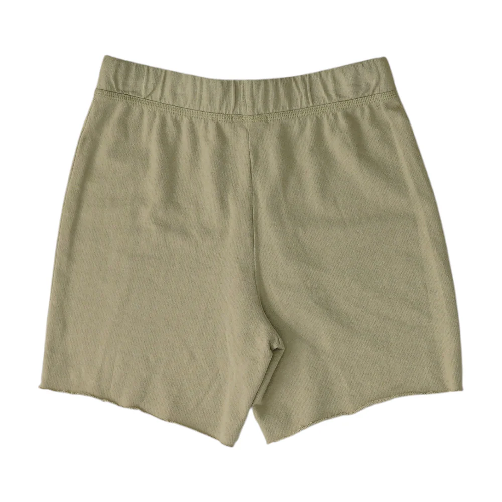 Beige Solid Active Shorts - Image 2