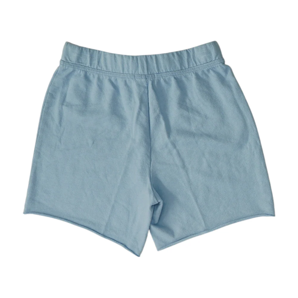Blue Solid Active Shorts - Image 2