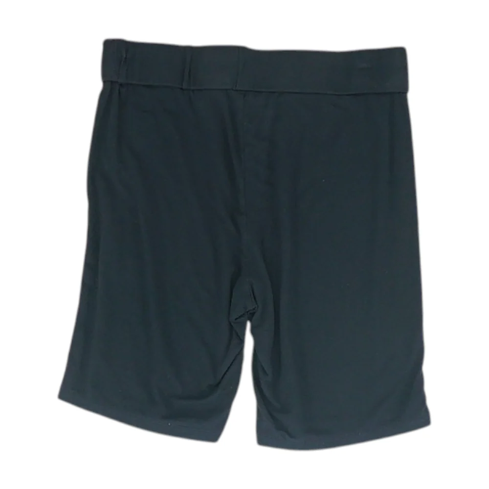 Black Solid Active Shorts - Image 2