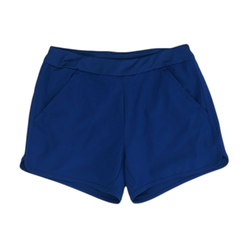Navy Solid Active Shorts