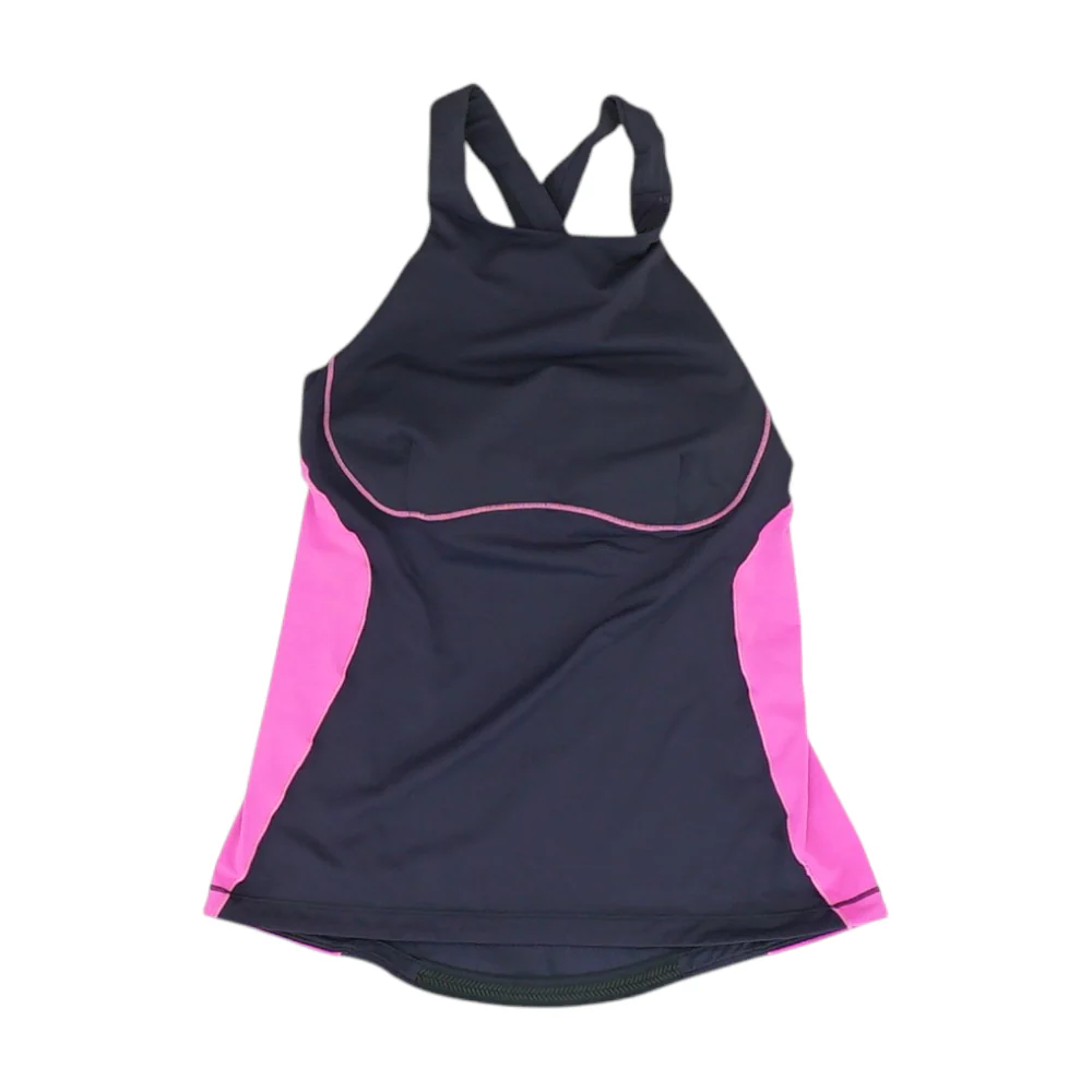 Navy Color Block Active T-Shirt