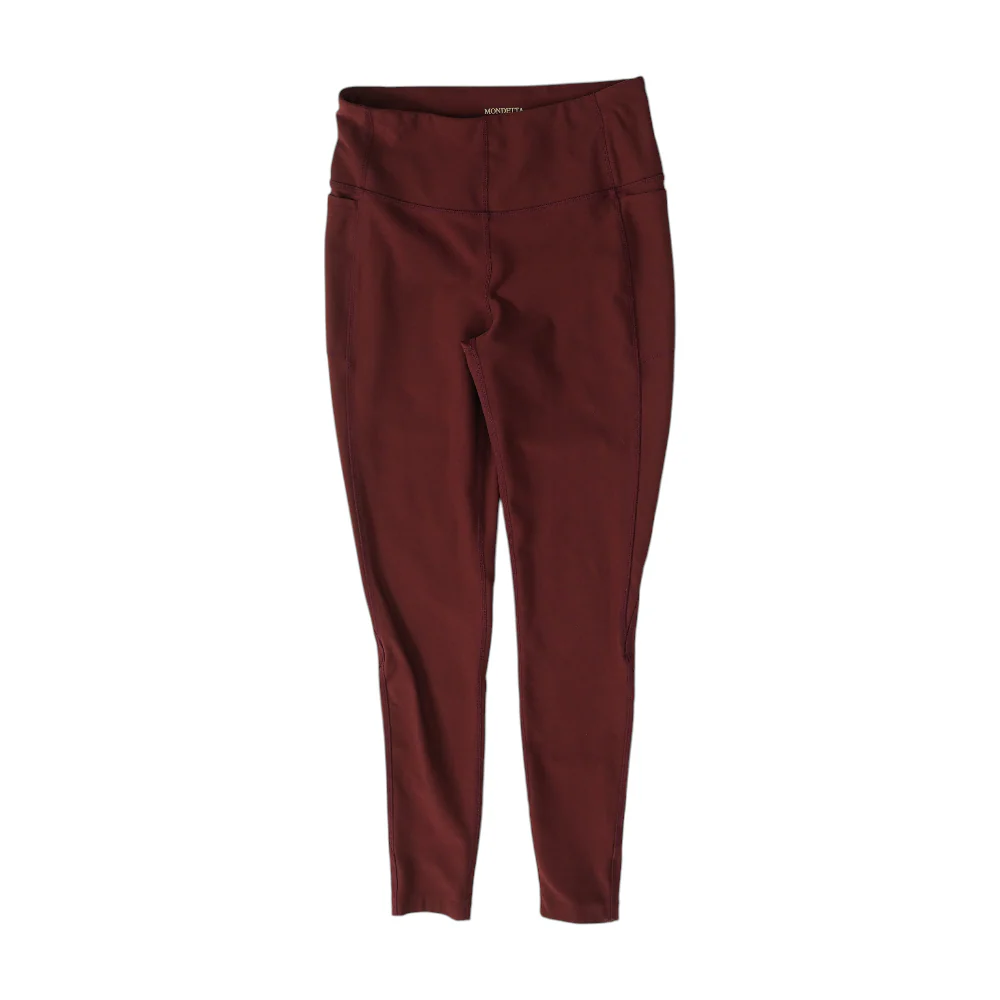 Burgundy Active Leggings