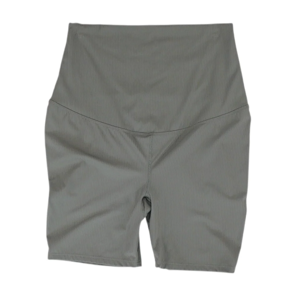 Gray Maternity Solid Active Shorts