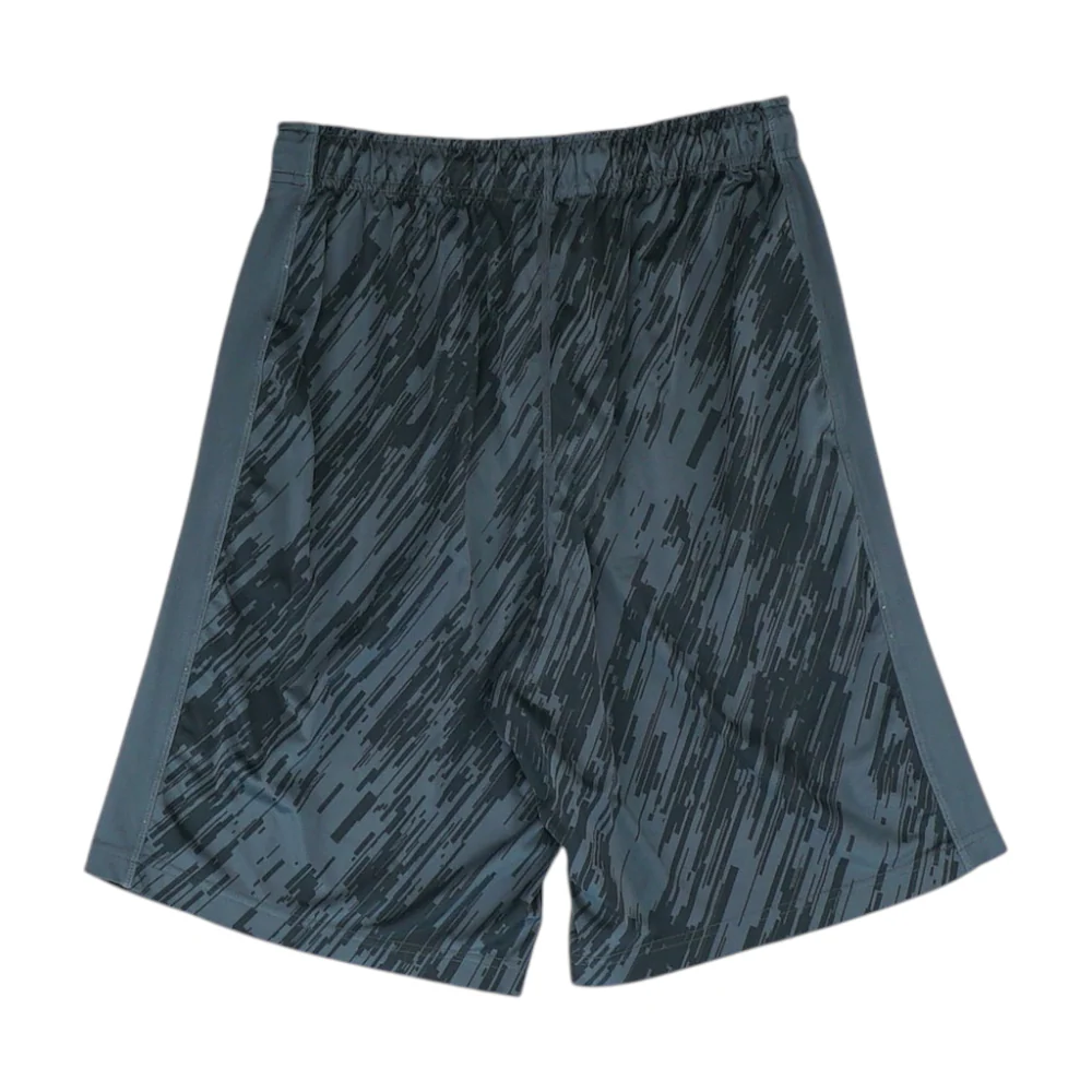 Black Abstract Active Shorts - Image 2
