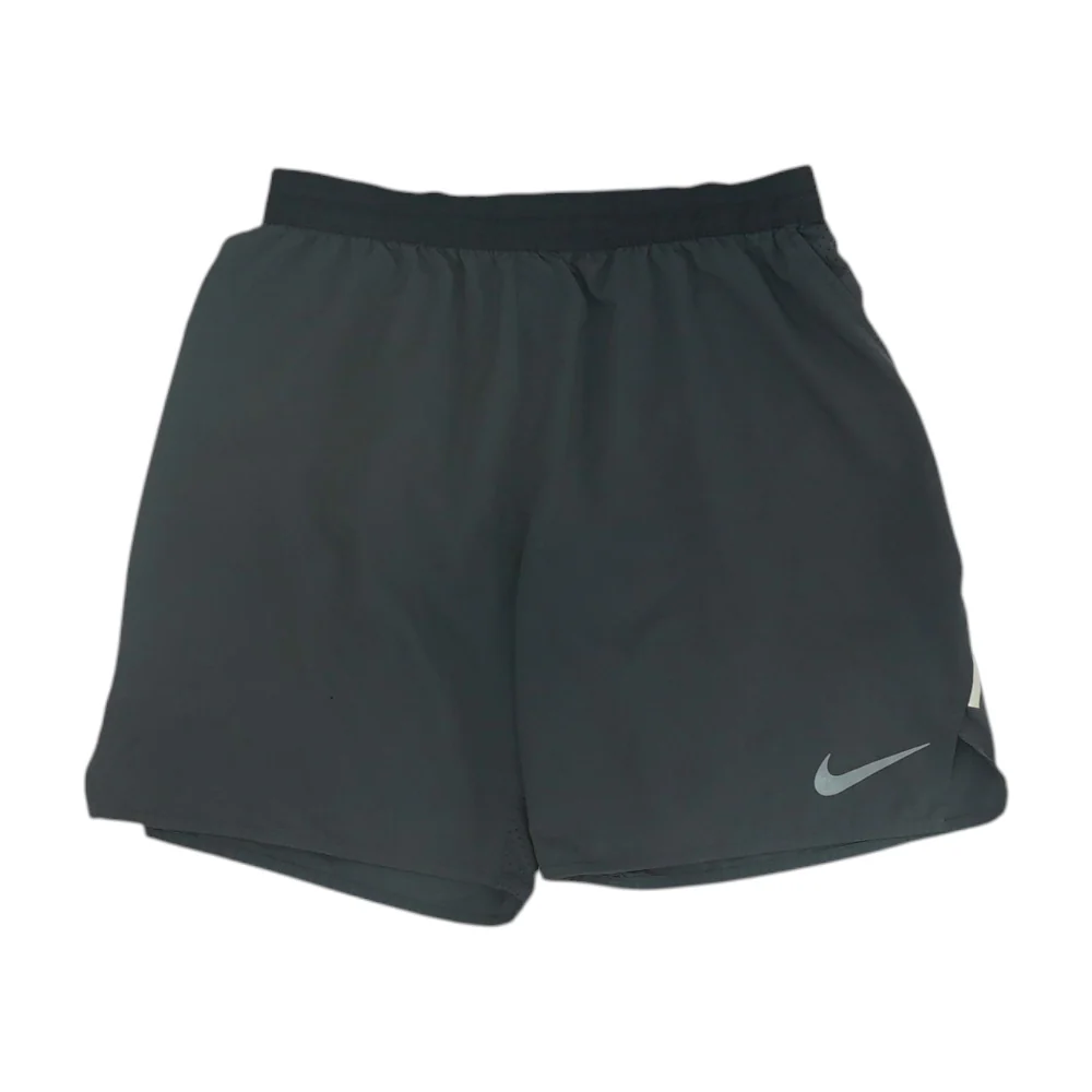 Black Solid Active Shorts