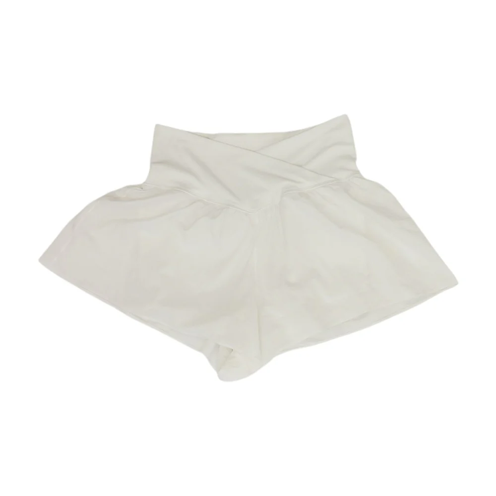 Ivory Solid Active Shorts