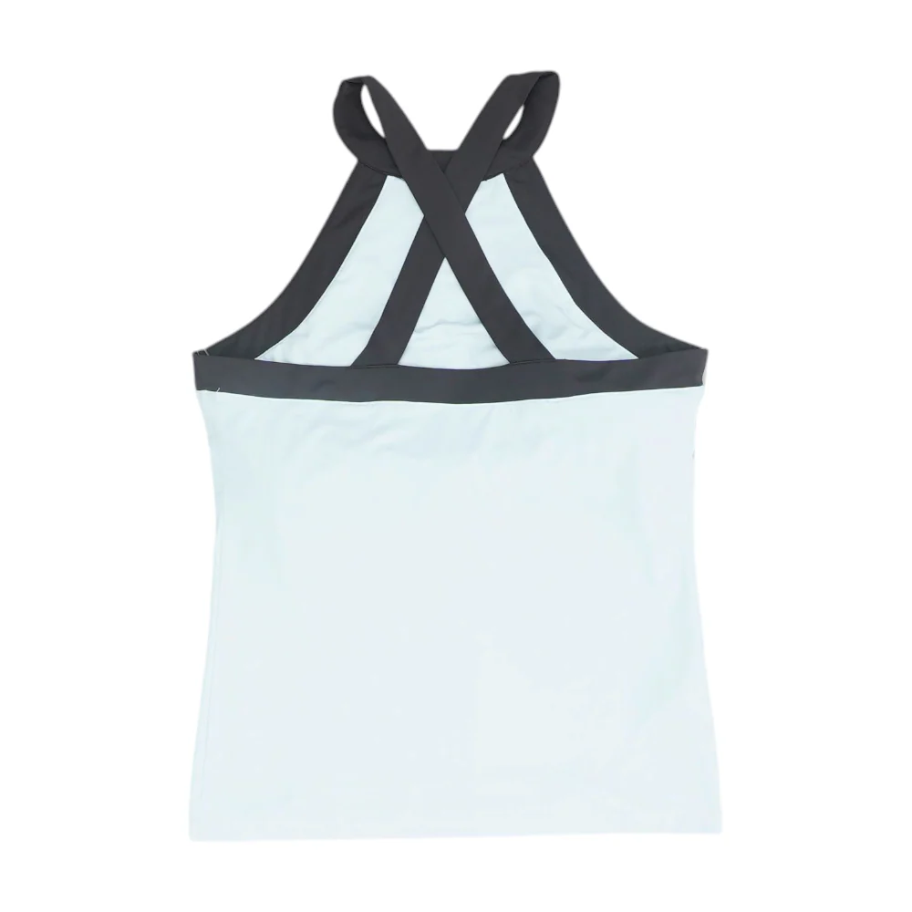 White Color Block Active T-Shirt - Image 2