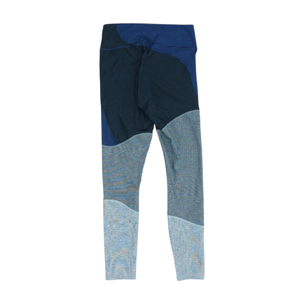 Navy Color Block Active Leggings - Image 2