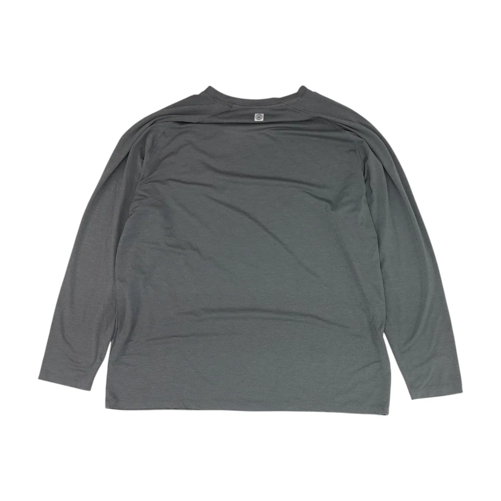 Gray Solid Active T-Shirt - Image 2