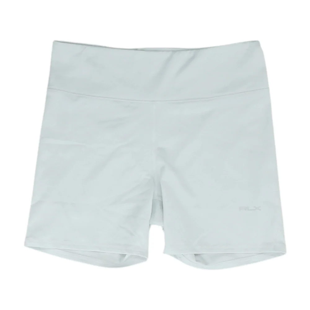 White Solid Active Shorts