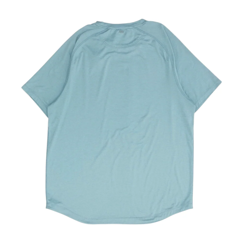 Blue Solid Active T-Shirt - Image 2